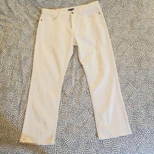 Men's Alfani Stretch Flat Front Pants, Bright White, 33x30 NWT
